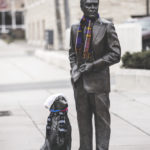 President Ford Statue- Downtown Clothing Drive